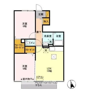 いずみハイツ【1階】の間取り