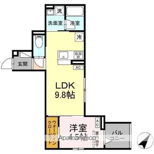 セレスティア綾瀬【3階】の間取り