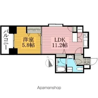 東京都台東区鳥越1丁目【マンション】の間取り
