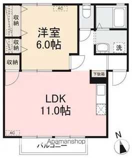 アルカディア屋島A・B【2階】の間取り