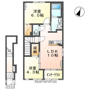 グランカーサ カメリア【2階】の間取り
