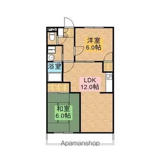 パークサイド紫原【105号室】の間取り