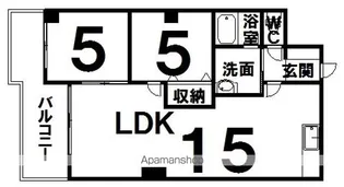エーデルハイツ【401号室】の間取り