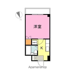 リバティープラザ袋町【403号室】の間取り