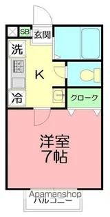 ケイスクラン【1階】の間取り