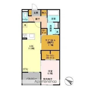 アンプルール【2階】の間取り