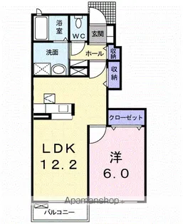 ブリーズタウン柏【1階】の間取り
