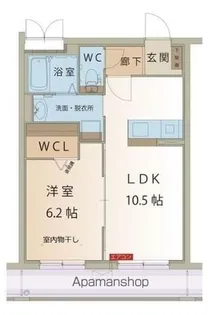 IVY EAST 新池【3階】の間取り
