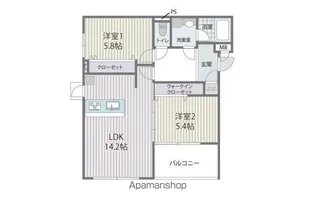 HEIRESS HIRAO【1階】の間取り
