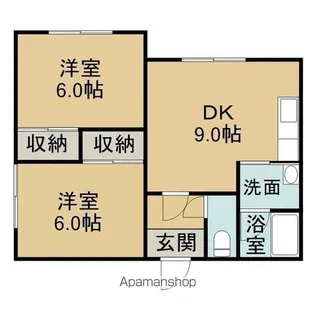 アユミハイツ【2階】の間取り