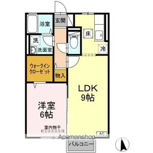 メゾンドルチェ D【1階】の間取り