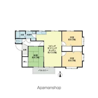 ディアス志津川【201号室】の間取り