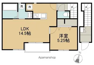 リーブルファイン東水代【2階】の間取り