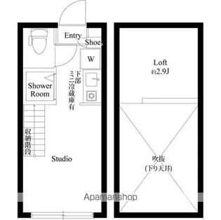 ハーモニーテラス豊島Ⅶ【2階】の間取り