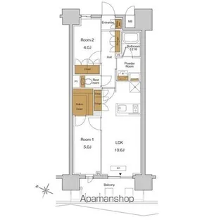 RJRプレシア東十条ガーデン【10階】の間取り