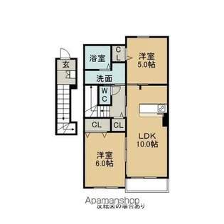 リベルタ Ⅰ【2階】の間取り
