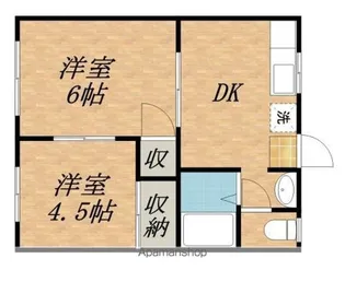 ラ・ルーナ【5号室】の間取り