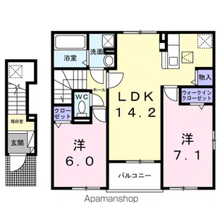 シンフォニー【2階】の間取り