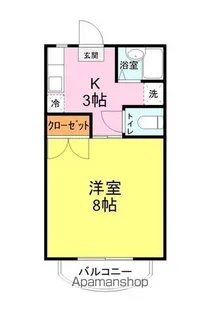 マリンコーポ吉見 C棟【203号室】の間取り