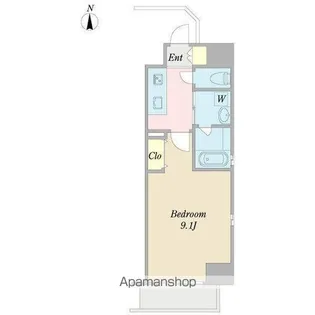 ルミノス千種【9階】の間取り