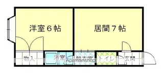 フロンティアプラザ【406号室】の間取り