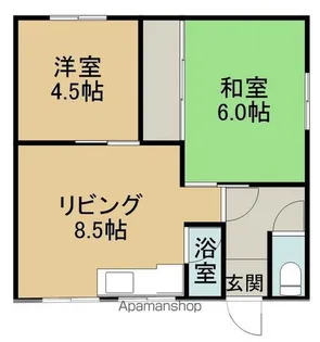 白樺荘【102号室】の間取り