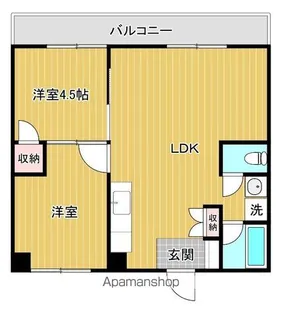 パンデュール弁財天【2階】の間取り