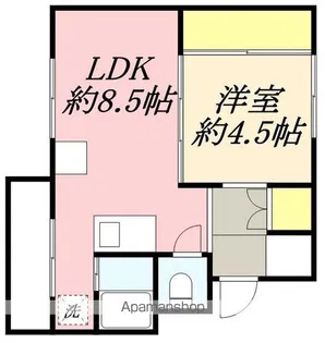 VILLAGE HOUSE函館1号棟【4階】の間取り