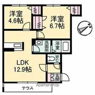 アトリエール【1階】の間取り