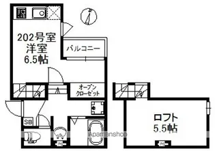 オーソクレーズ貝塚【2階】の間取り