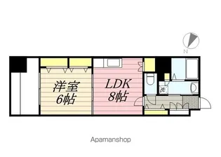 ディー・ウイングタワー【6階】の間取り