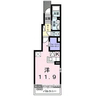 パルシティ愛子駅前【1階】の間取り