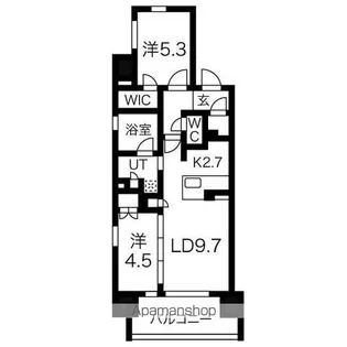 ローレルアイ名駅東【9階】の間取り