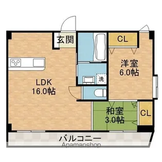 エザンス21【3階】の間取り