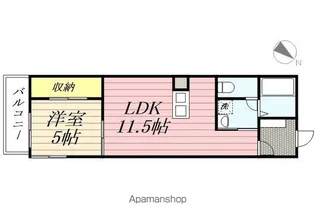 HERBE豊中曽根【3階】の間取り