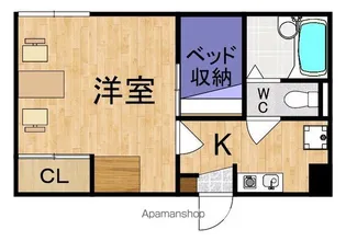 レオパレスまさご【1階】の間取り