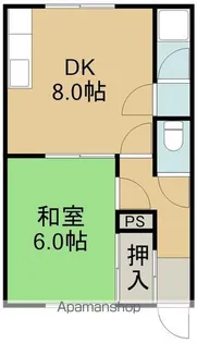 ハイツJ【206号室】の間取り