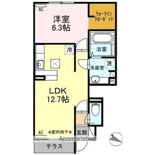 LAVIEN CHERIE(ラヴィアンシェリー)A棟【1階】の間取り