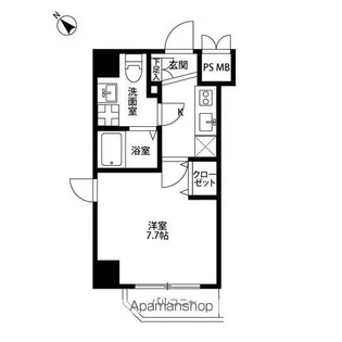 プレール・ドゥーク川崎平間【8階】の間取り
