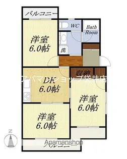 デイブレイク【3階】の間取り