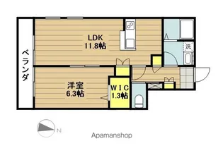リラン【103号室】の間取り