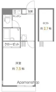 メインシティガーデン ベレノス【102号室号室】の間取り