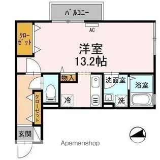 イーグルス・アイA棟【203号室】の間取り