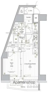PREMIUM CUBE G 後楽園【6階】の間取り