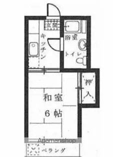 ロイヤルハイツ大工【2階】の間取り