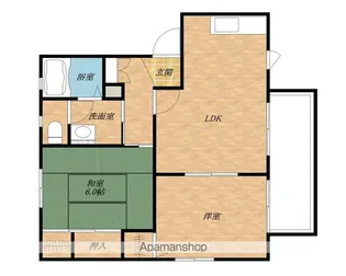 オリーブ岸和田【B102号室】の間取り