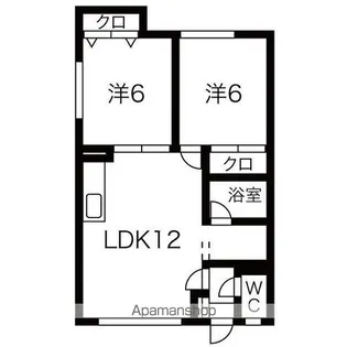 サンハイツ清水【1階】の間取り