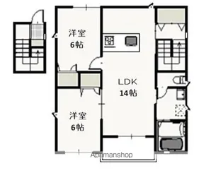 プレノアール B【2階】の間取り