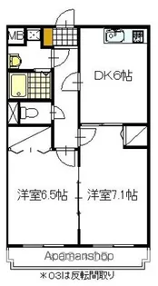 未陵【405号室】の間取り