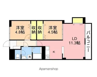 宝ハイツ【1階】の間取り